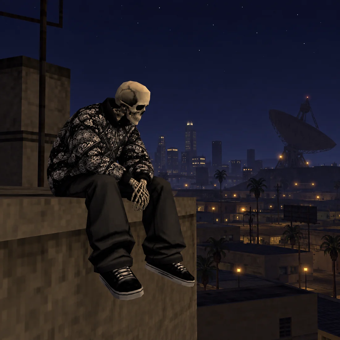 An after-hours scene with SKU